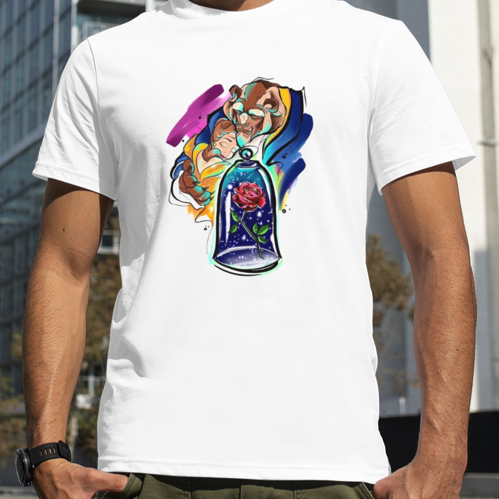 Aesthetic Design Of Beauty And The Beast Cartoon shirt
