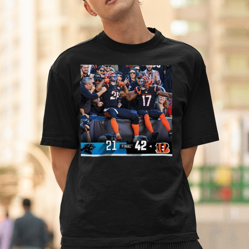 Carolina Panthers 21-42 Cincinnati Bengals 2022 Final shirt 1 Unisex Tee