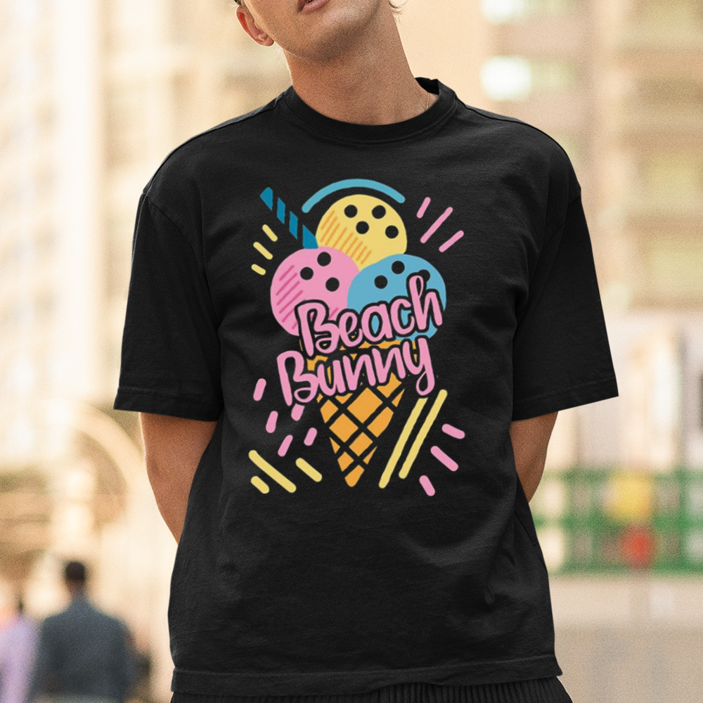 Colored Design Beach Bunny Ice Cream shirt 1 Unisex Tee