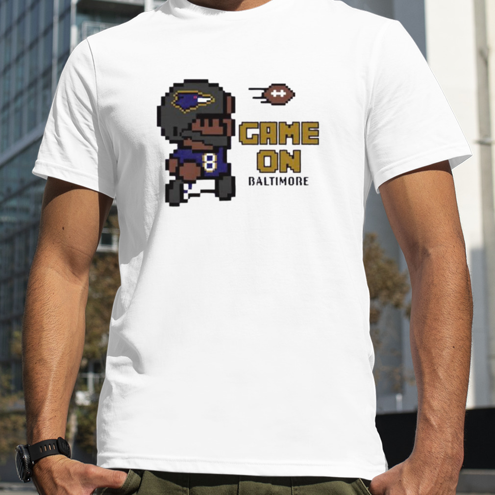 game on Baltimore football number 8 player shirt