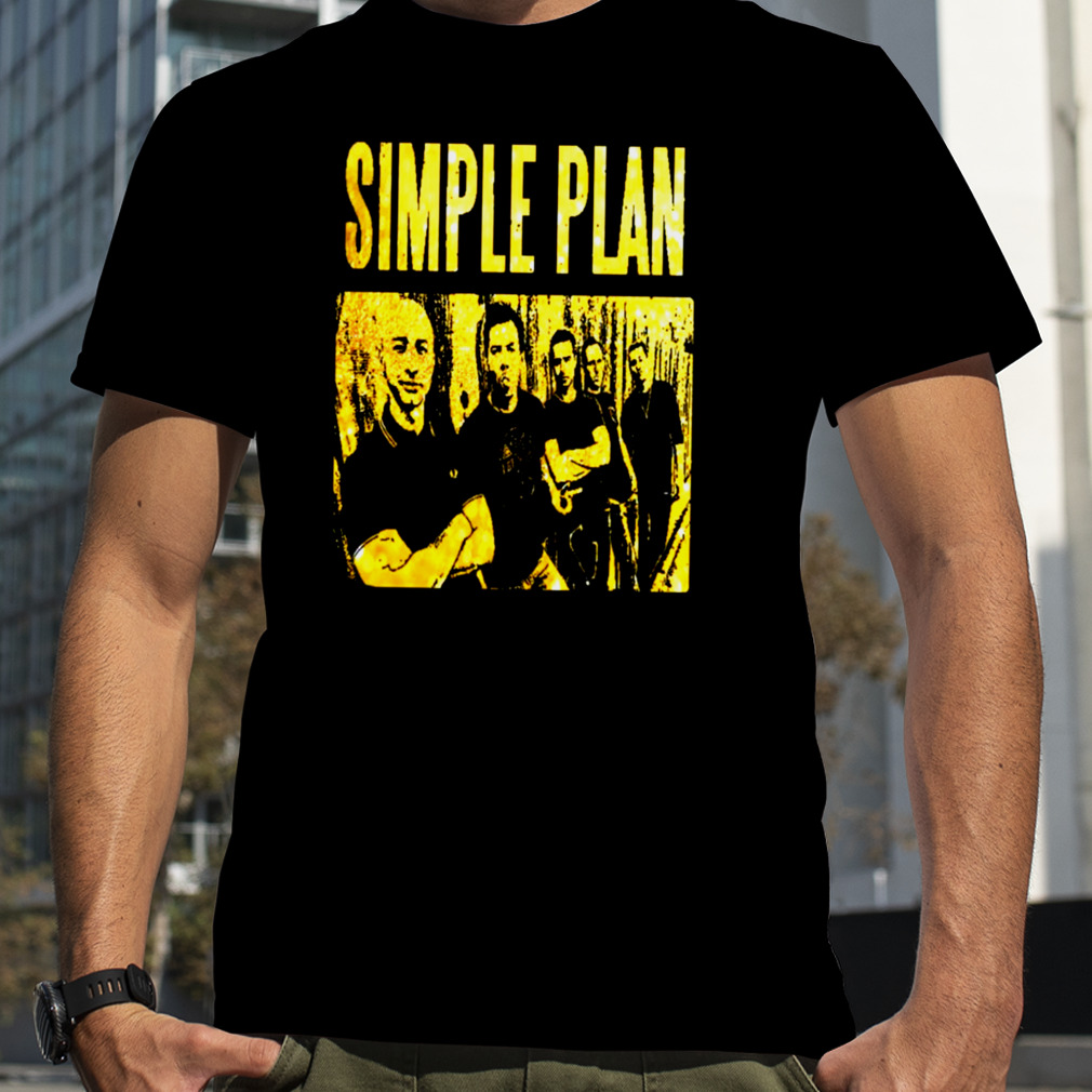Simpe Plan Retro Music Gold Art shirt