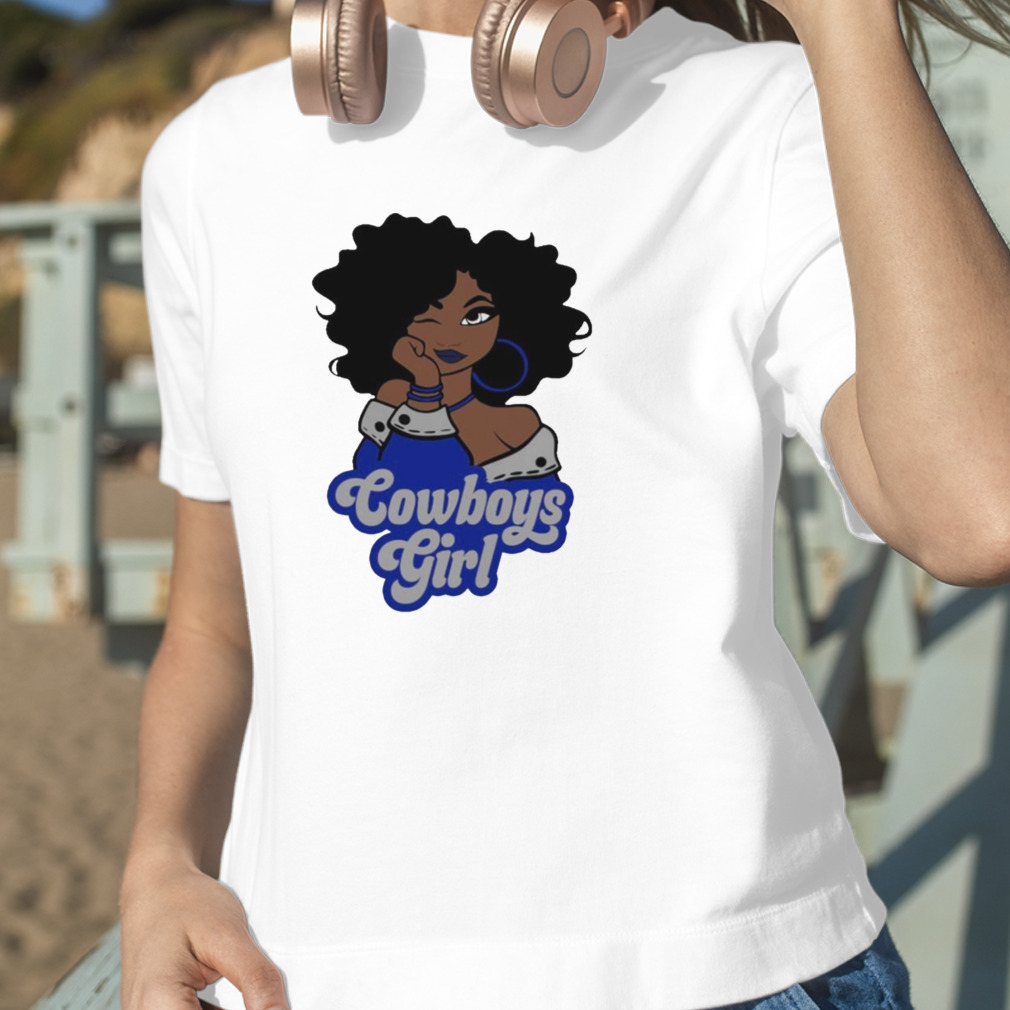 Dallas Cowboys Football Black Girl T-Shirt - Kingteeshop