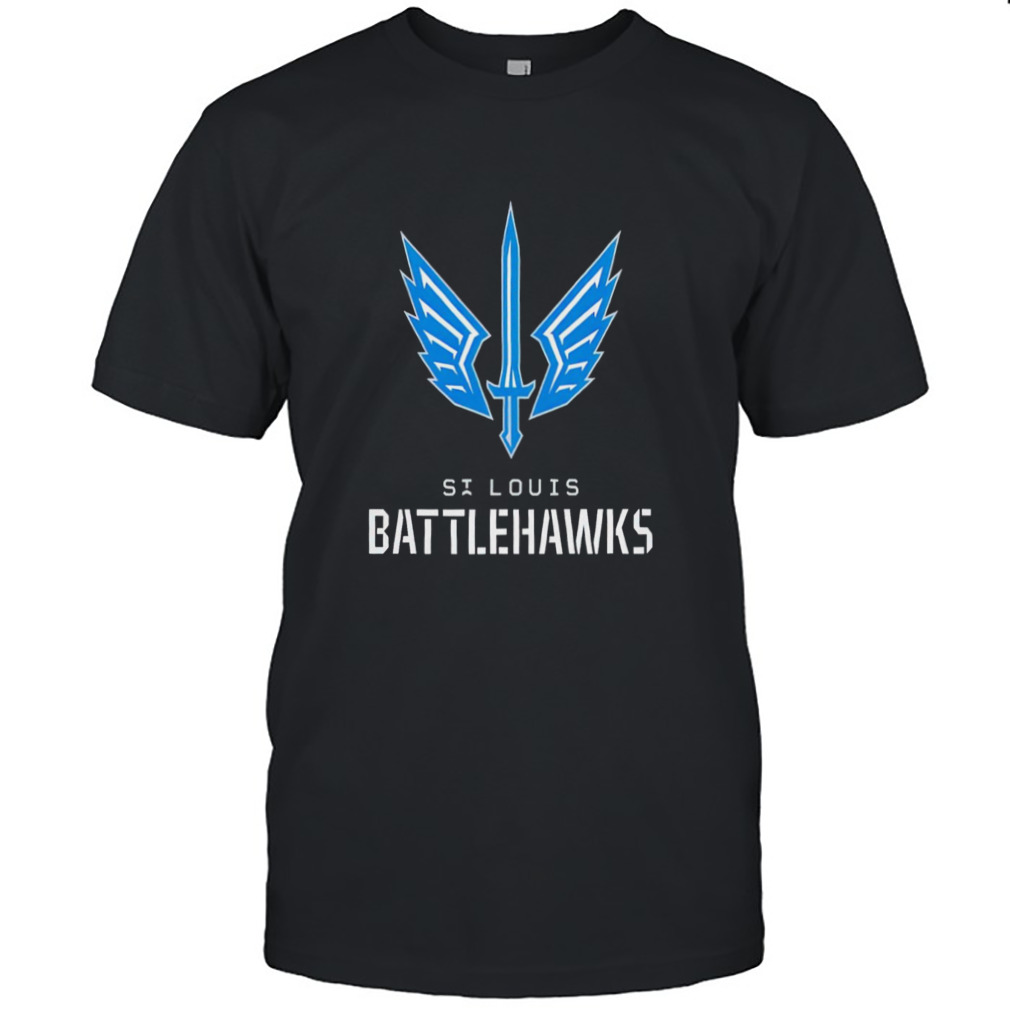 St. Louis BattleHawks Men's Basic Short Sleeve T-Shirt Gray 3X