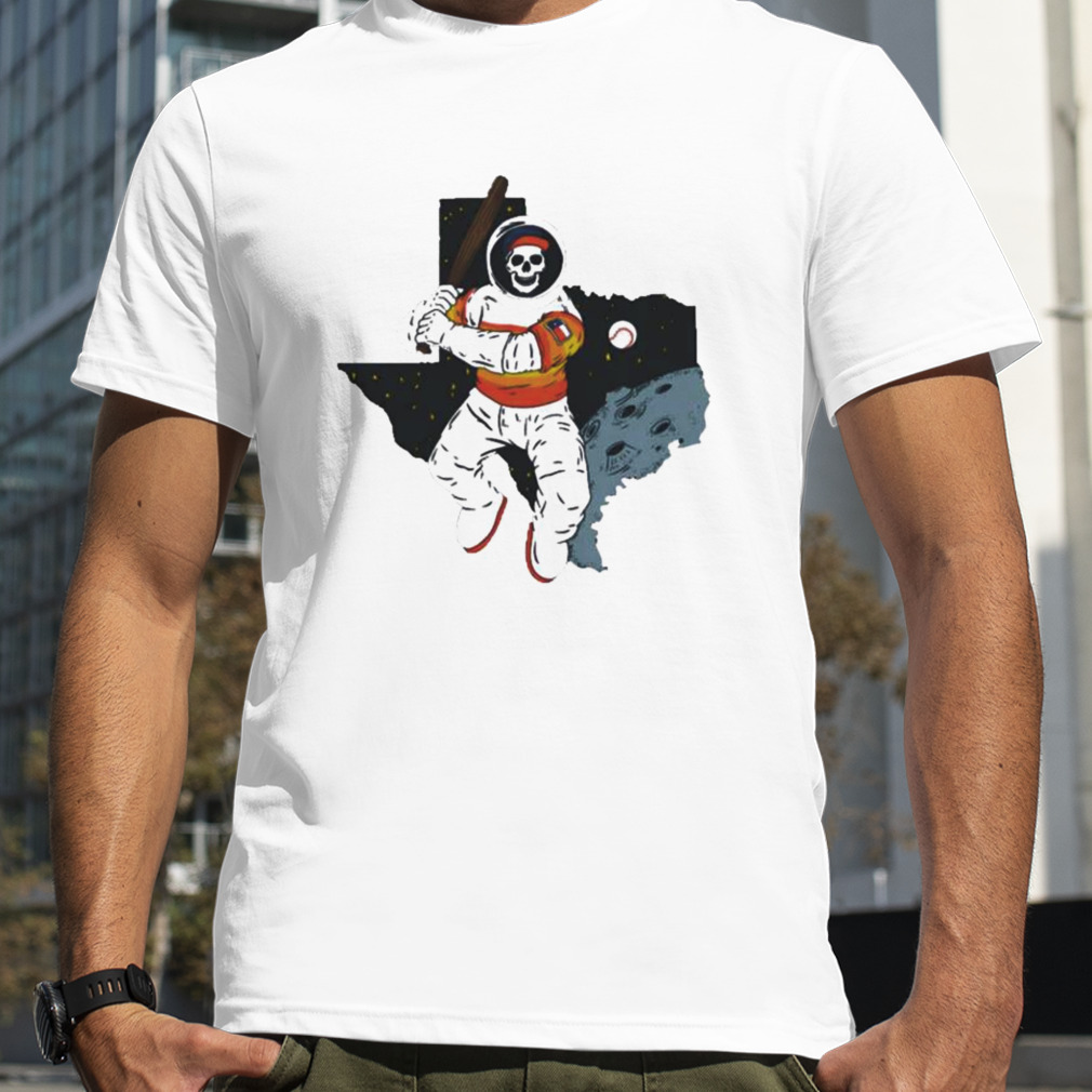astronaut skeleton Houston Astros baseball shirt