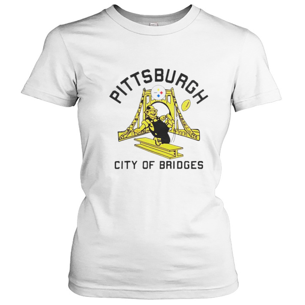 Pittsburgh Steelers Homage Steely McBeam City of Bridges Short Sleeve  T-Shirt