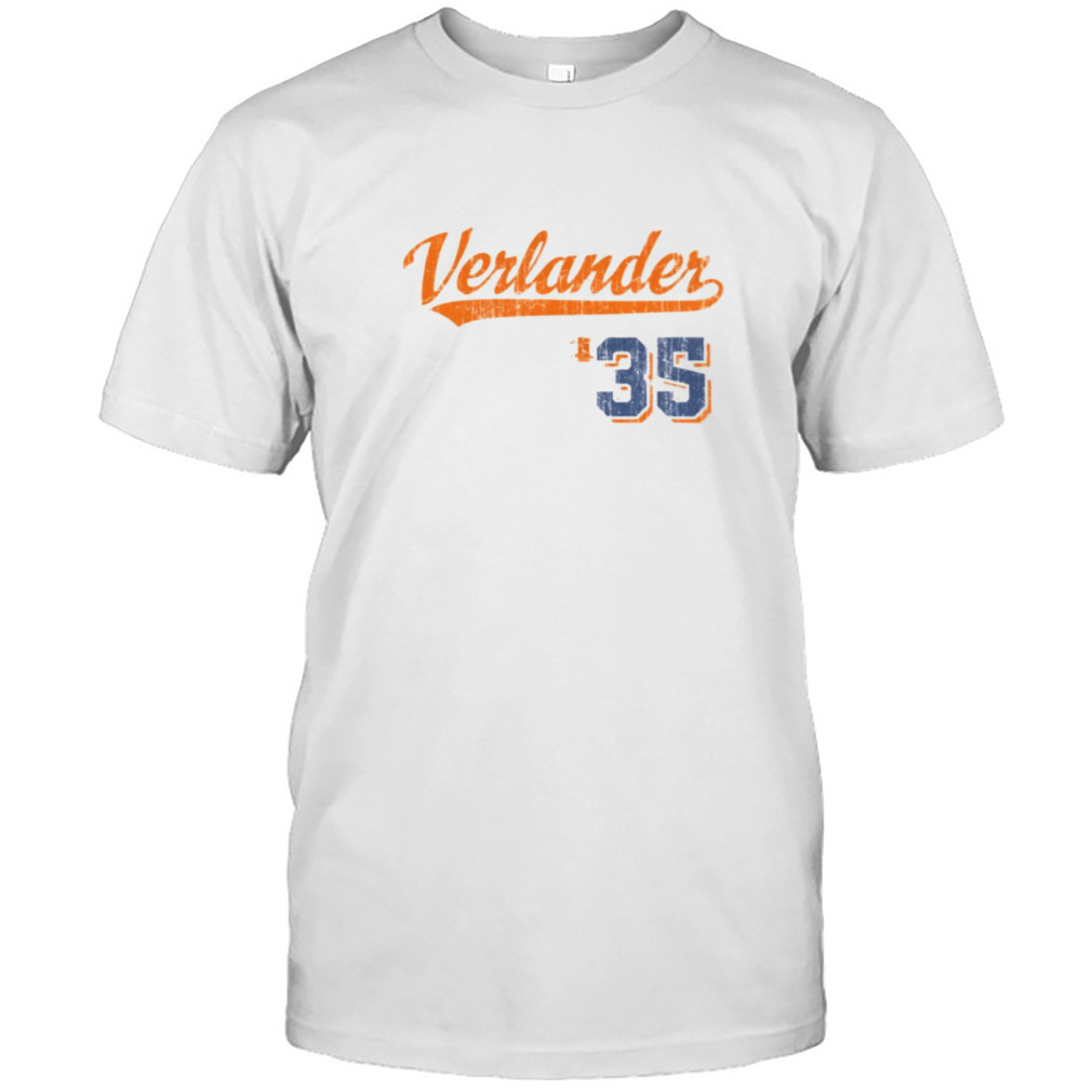 #35 Verlander Justin Verlander Script Vintage shirt