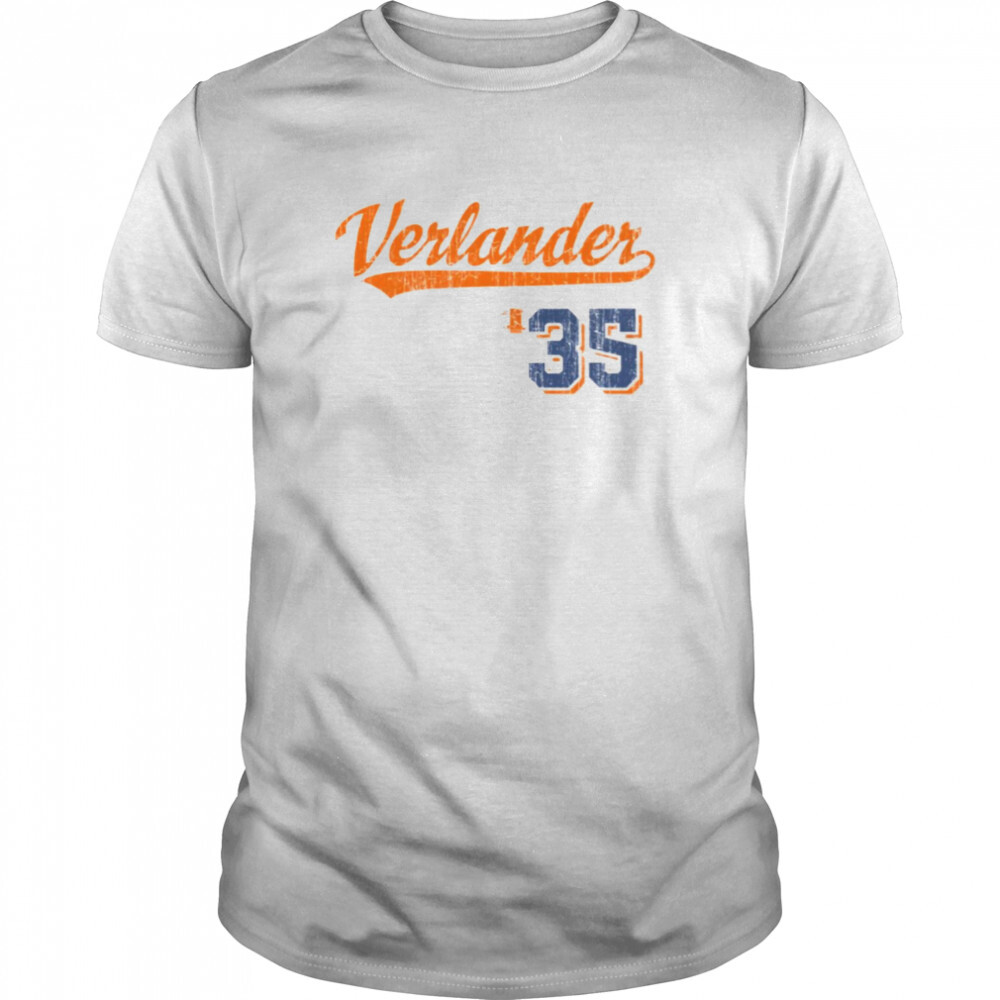 #35 Verlander Justin Verlander Script Vintage shirt