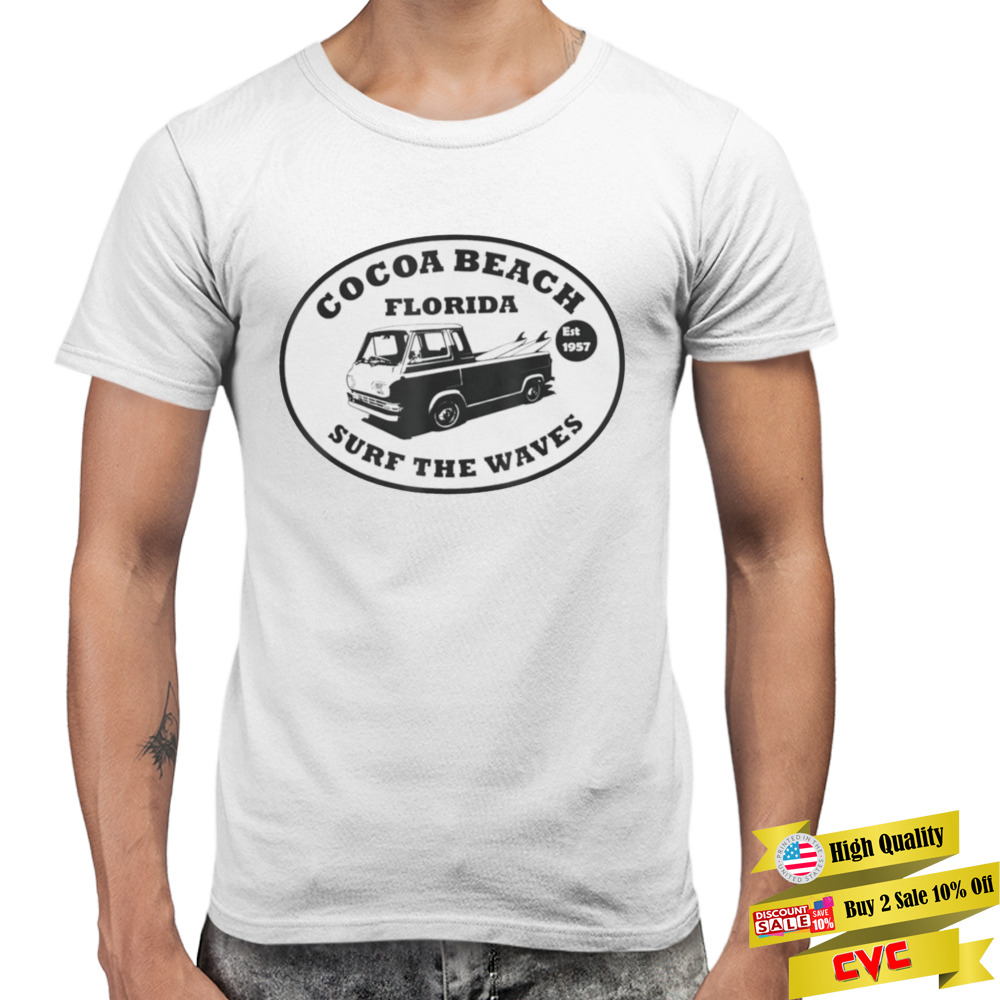 Cocoa beach Florida surf the waves shirt 3 Premium Men T-shirt