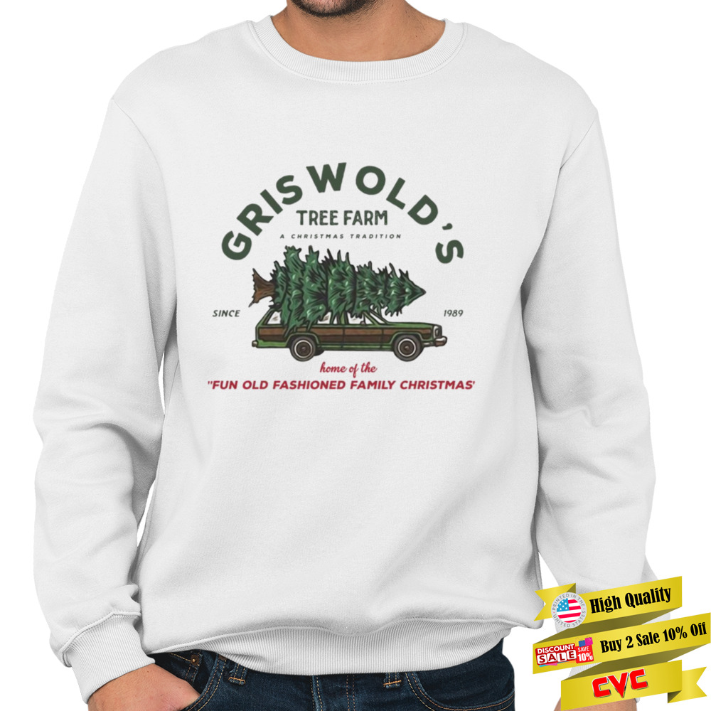 Fun Old Fashion Griswold Christmas Tree Farm shirt 5 Crewneck Sweatshirt
