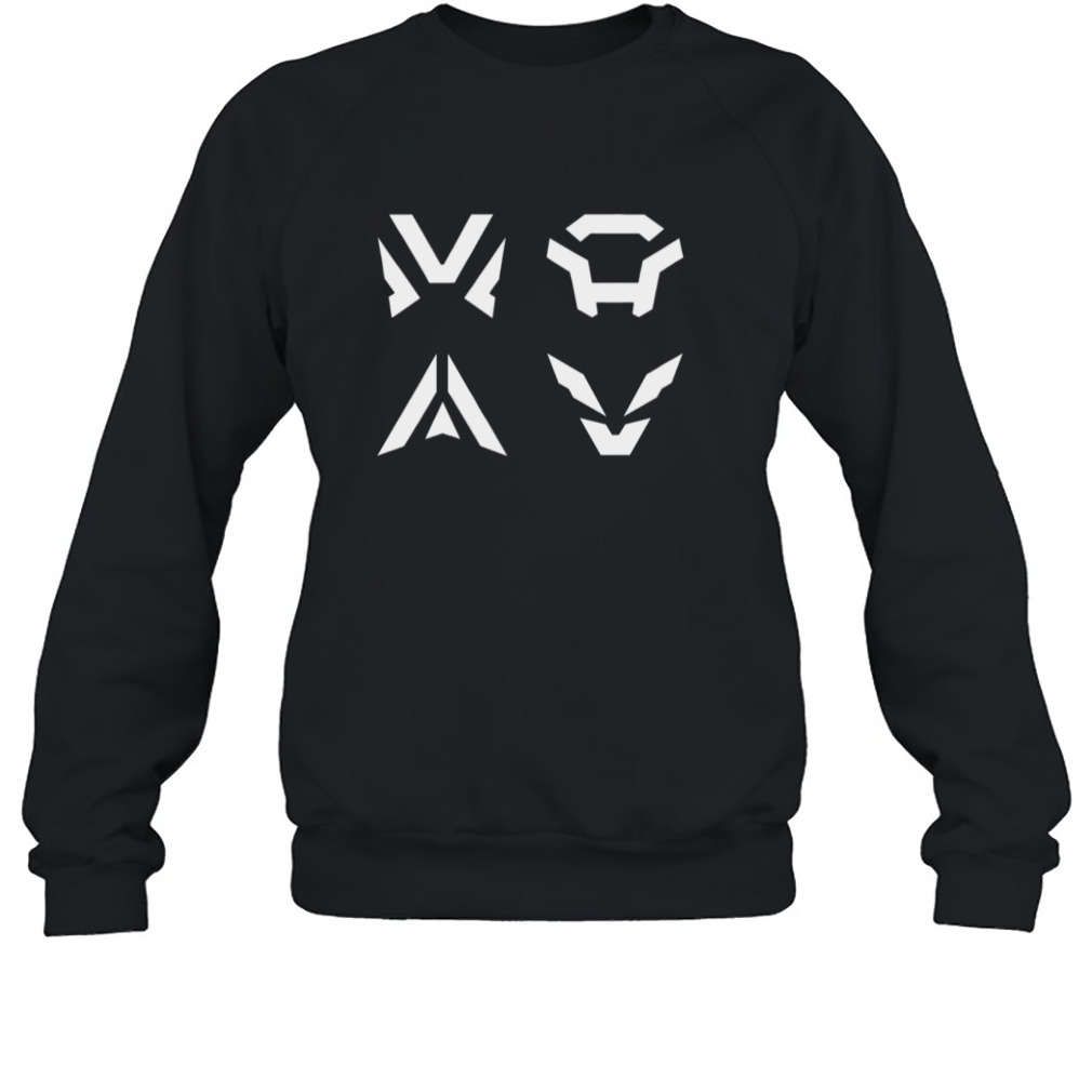 Javelin Symbols Anthem Game Emblems Clean White Logo shirt