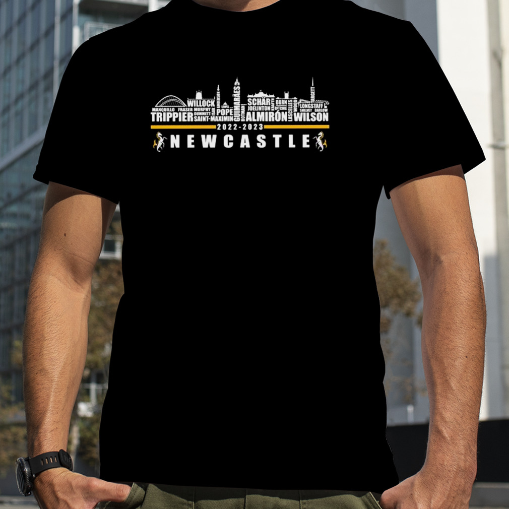 Newcastle 2022 team soccer skyline shirt