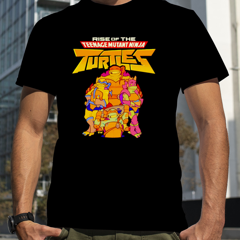 World Of TMNT Ninja Turtles Fight Crew Neck Short Sleeve Men's T-shirt-3XL