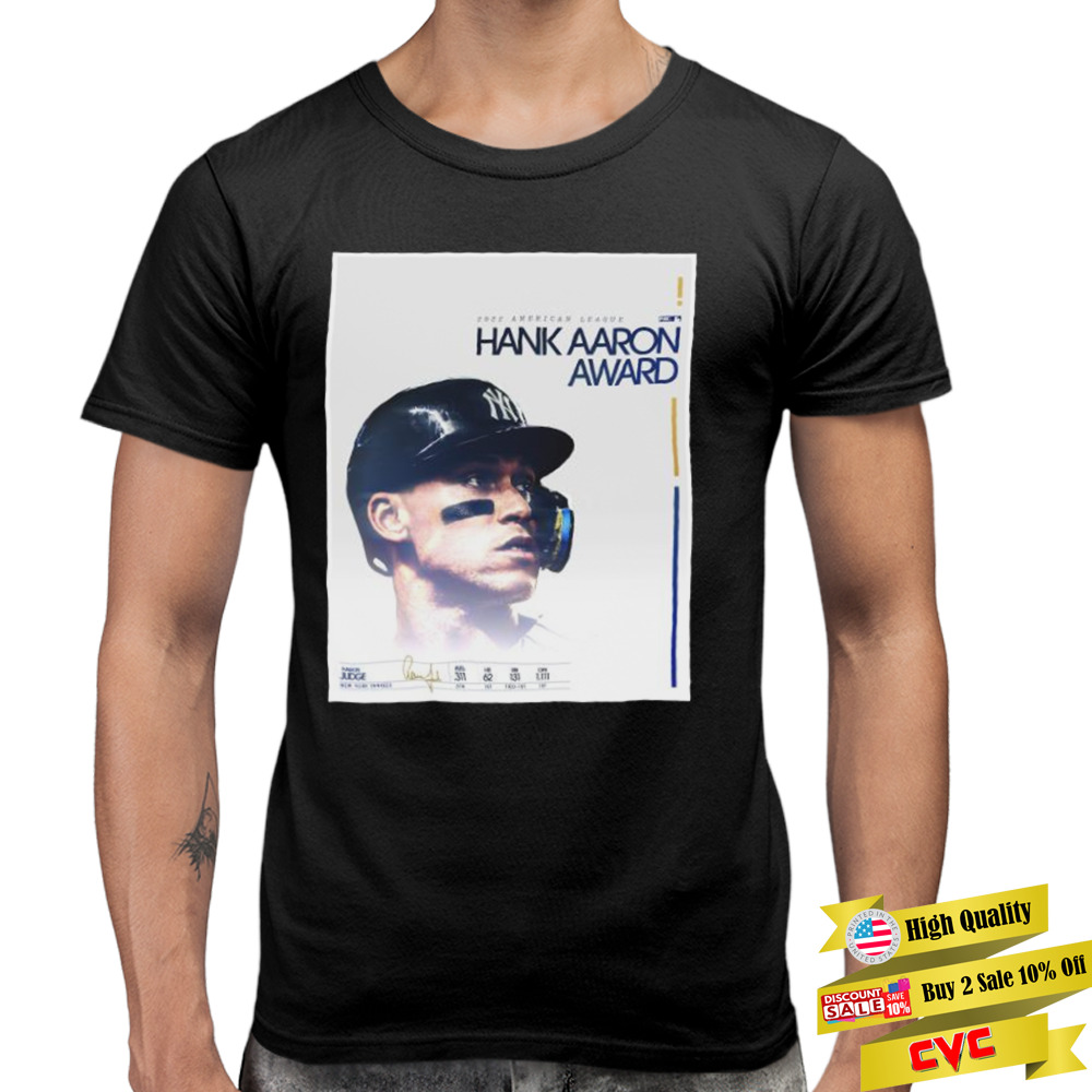2022 American league Hank Aaron Award shirt 3 Premium Men Tee