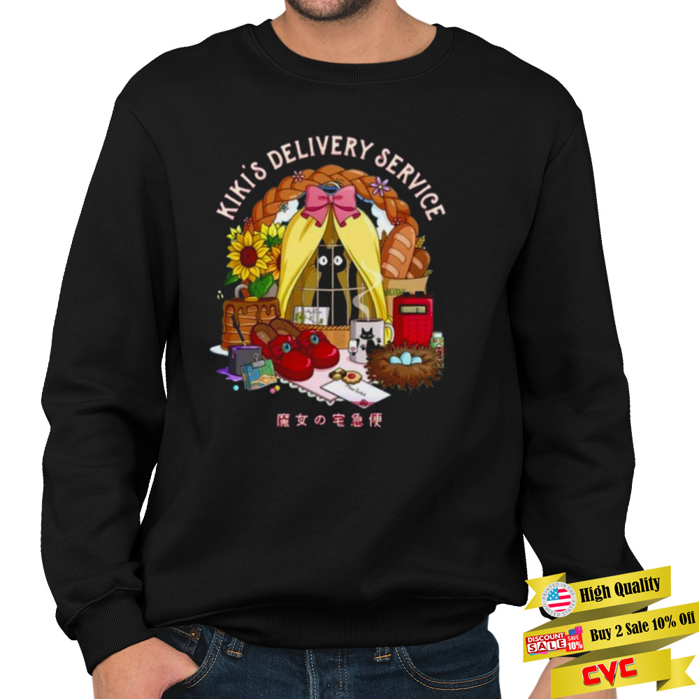 Best Service Kiki’s Delivery Service Anime Japanese shirt 5 Unisex Crewneck Sweatshirt