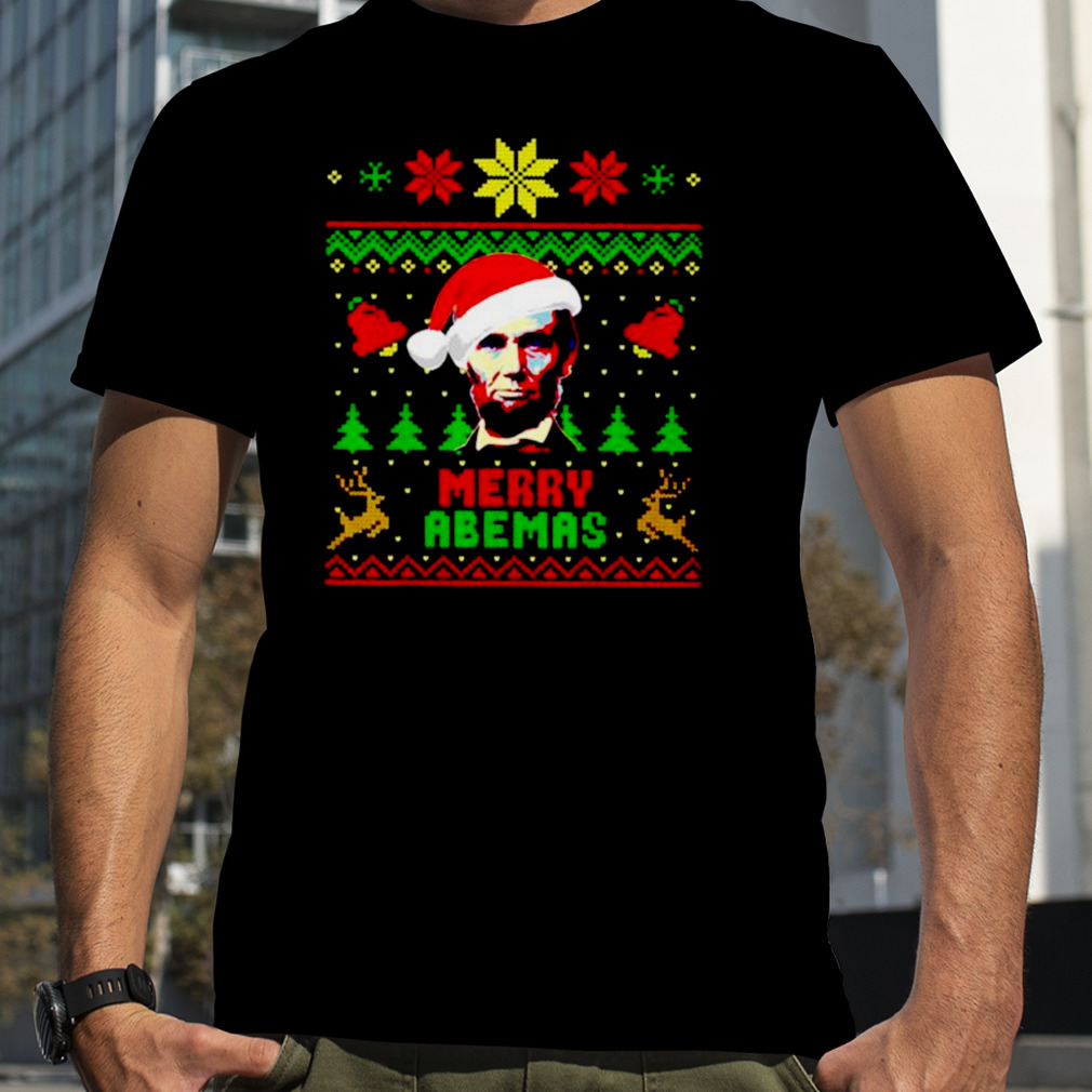 merry Abemas Santa Abraham Lincoln Christmas shirt