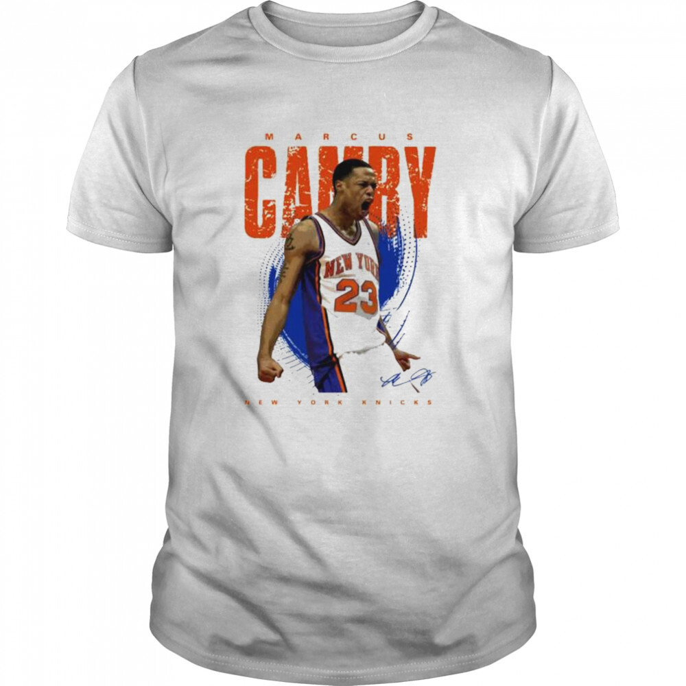 marcus Camby New York Knicks signature shirt