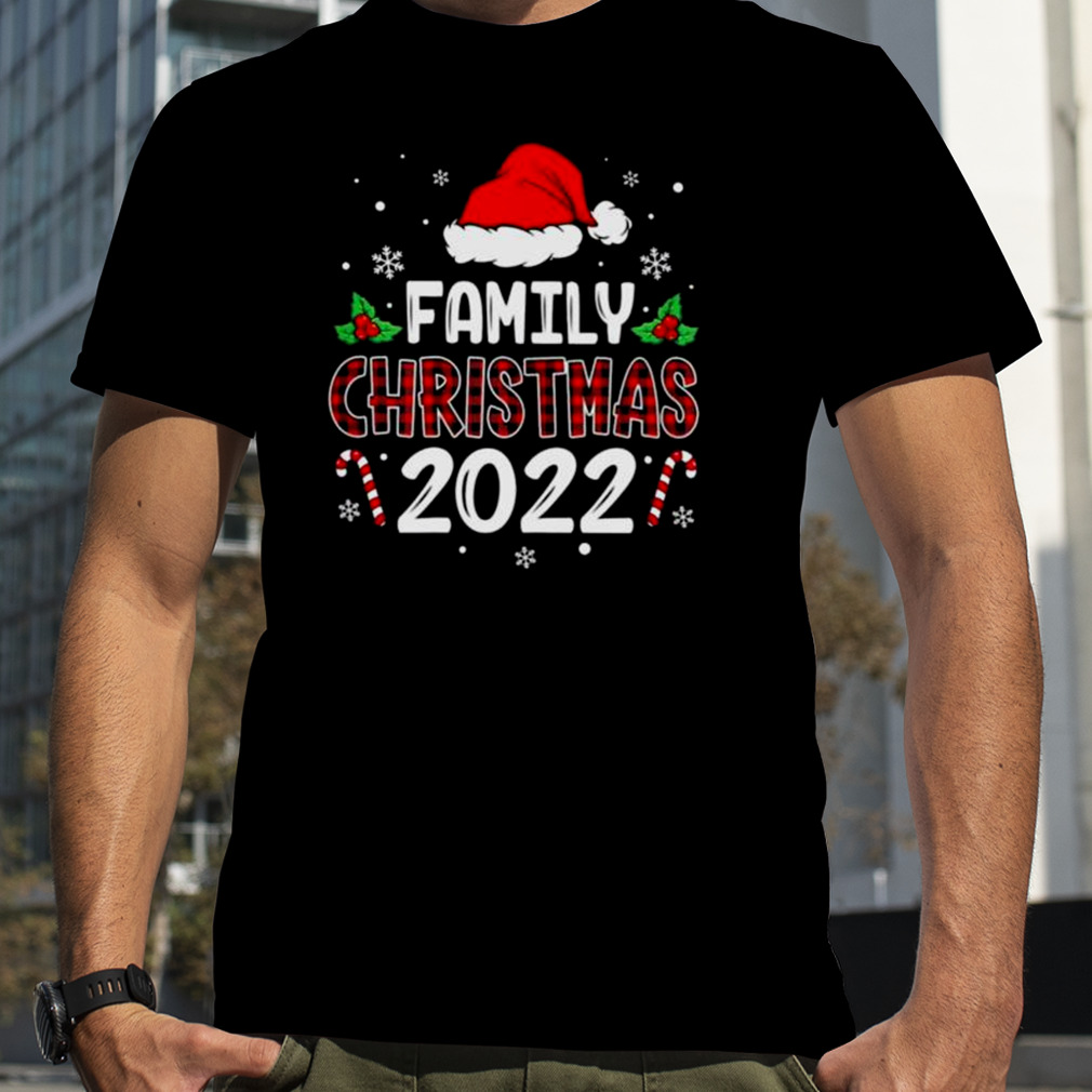 Elf Santa hat family christmas 2022 shirt