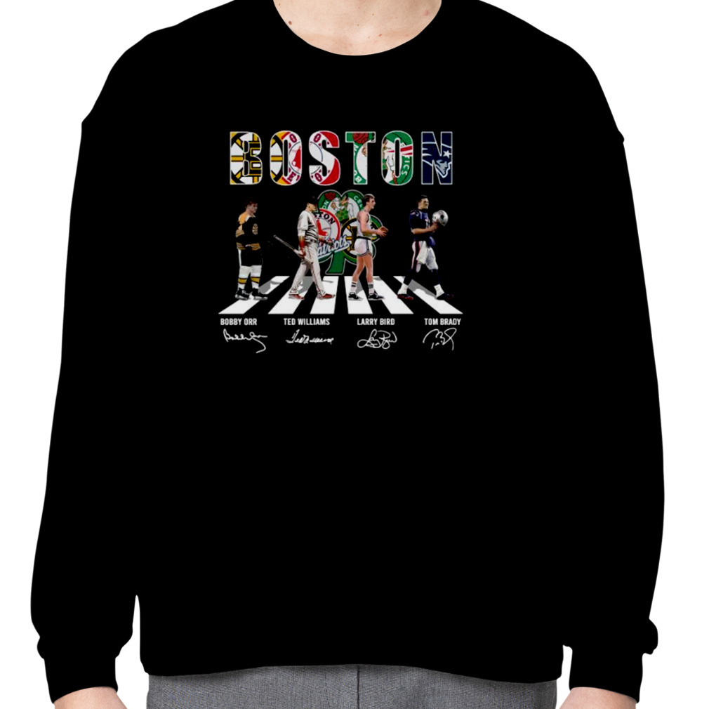 Boston Sports Teams Abbey Road Signatures 2022 Shirt