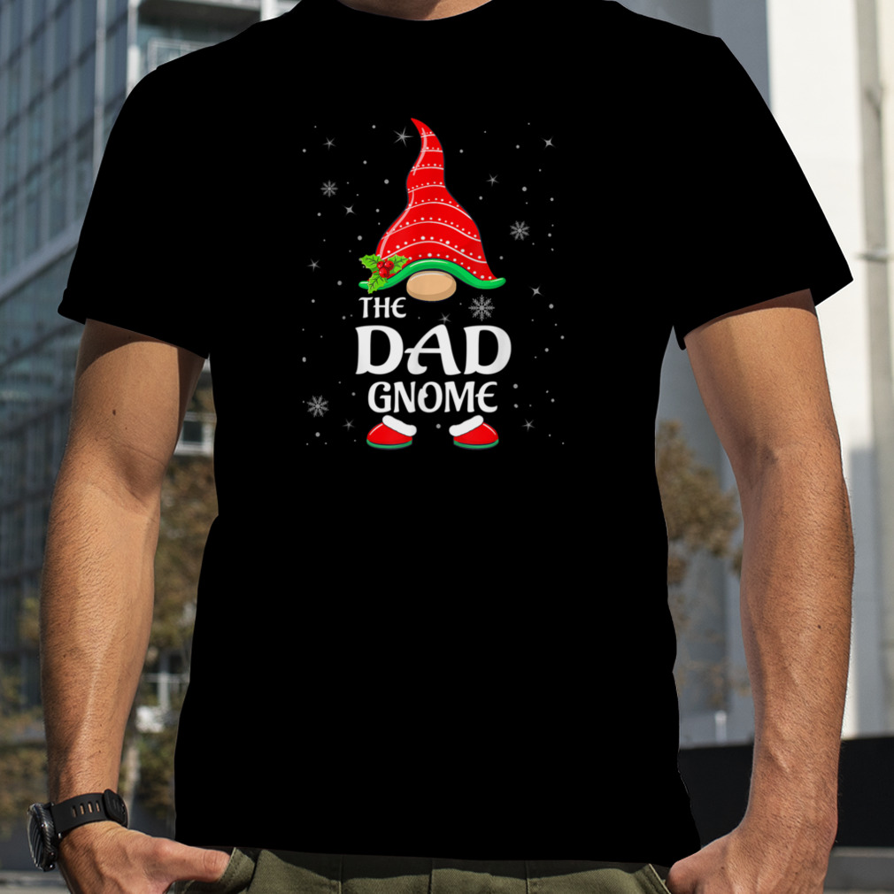 Dad Gnome Buffalo Plaid Matching Family Christmas T-Shirt B0BMLJ6WZS