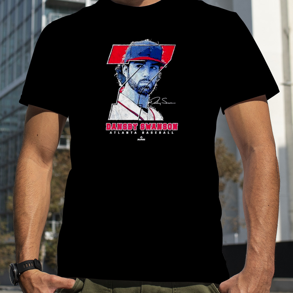 Dansby Swanson Signature Atlanta Abstract An American baseball T-Shirt -  Teefefe Premium ™ LLC