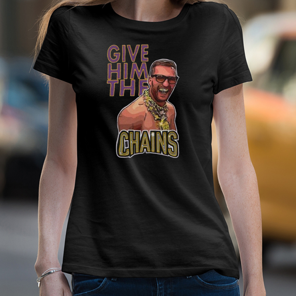 Give Him The Chains Kirk Cousins Minnesota Vikings T-Shirt - Shirt Low Price