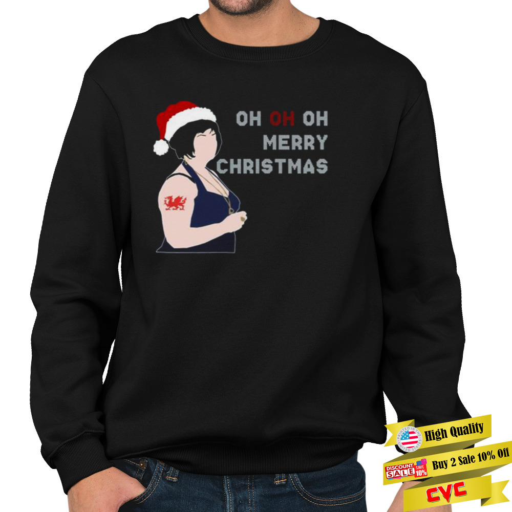 Mama Galak Oh Oh Oh Merry Christmas shirt 5 Unisex Crewneck Sweatshirt