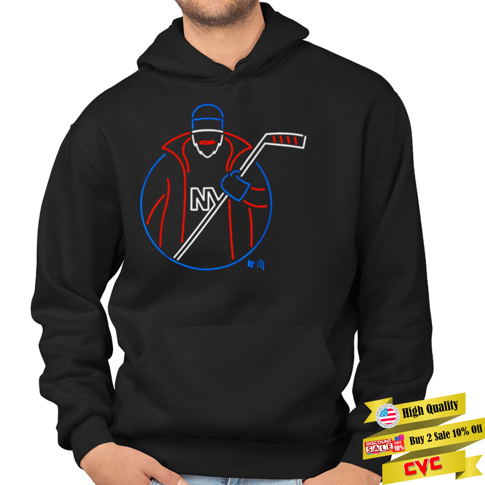 NY Long Island Fisherman Logo Neon Shirt 4 Hoodie