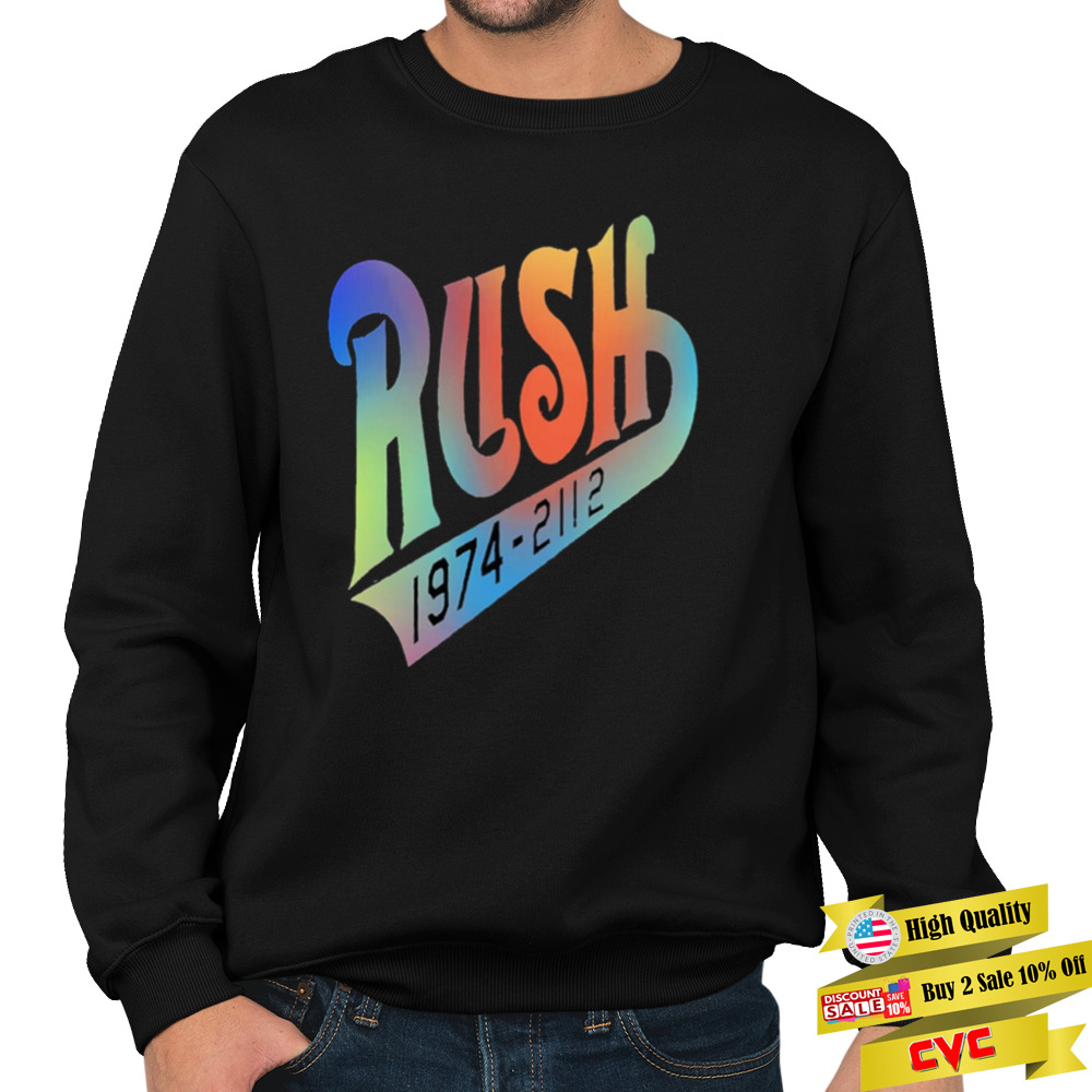 Rainbow Is Color Rush 1974-2112 shirt 5 Unisex Crewneck Sweatshirt