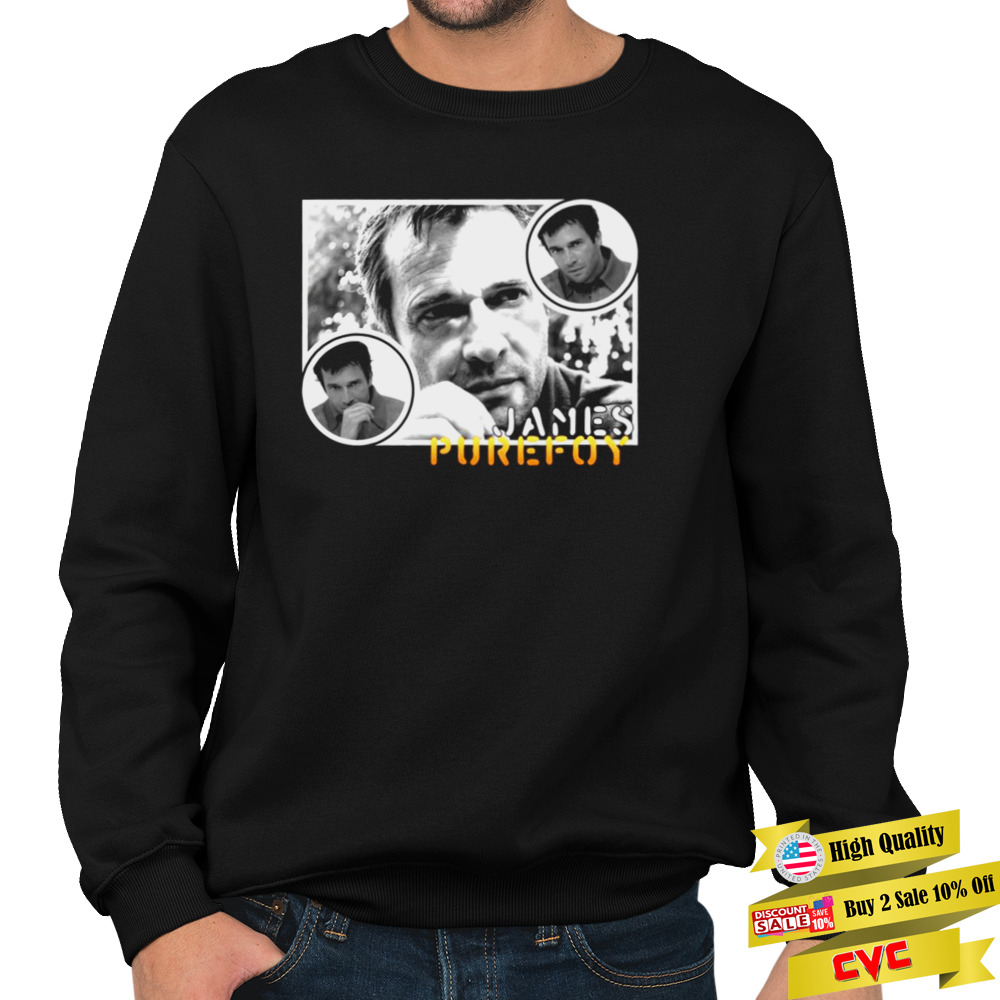 Retro Design James Purefoy English Actor shirt 5 Unisex Crewneck Sweatshirt