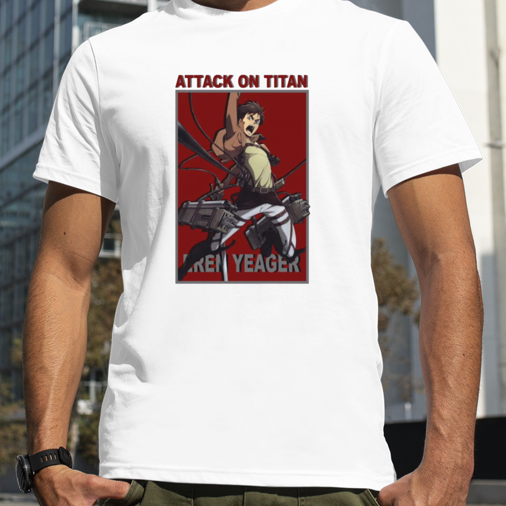 Retro Graphic Eren Yeager Attack On Titan Japanese Anime shirt