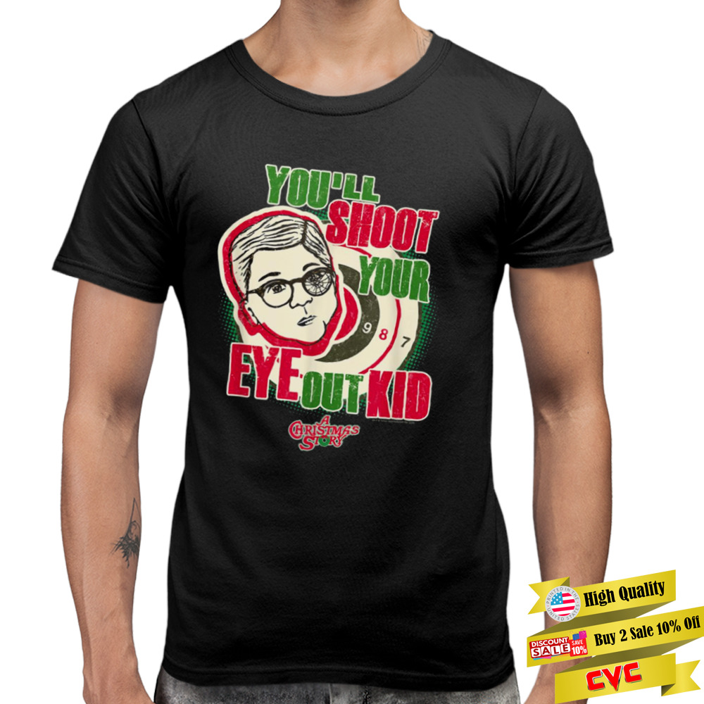 Retro Movie Quote A Christmas Story You’ll Shoot Your Eye Out shirt 3 Premium Men Tee