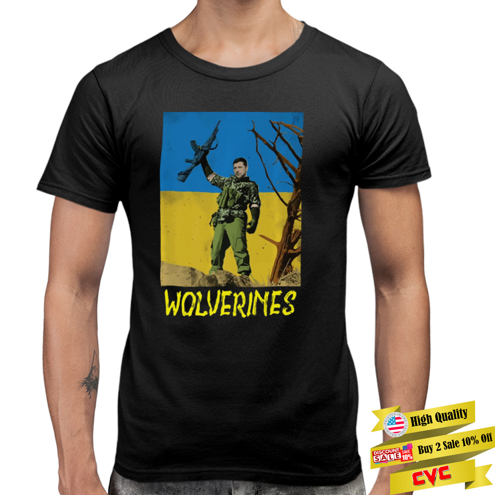 Support Ukraine Wolverines Love shirt 3 Premium Men Tee