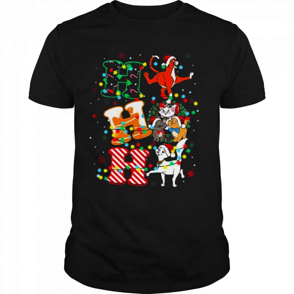 The Aristocats Cats Squad Custom Christmas HO HO HO T-Shirt
