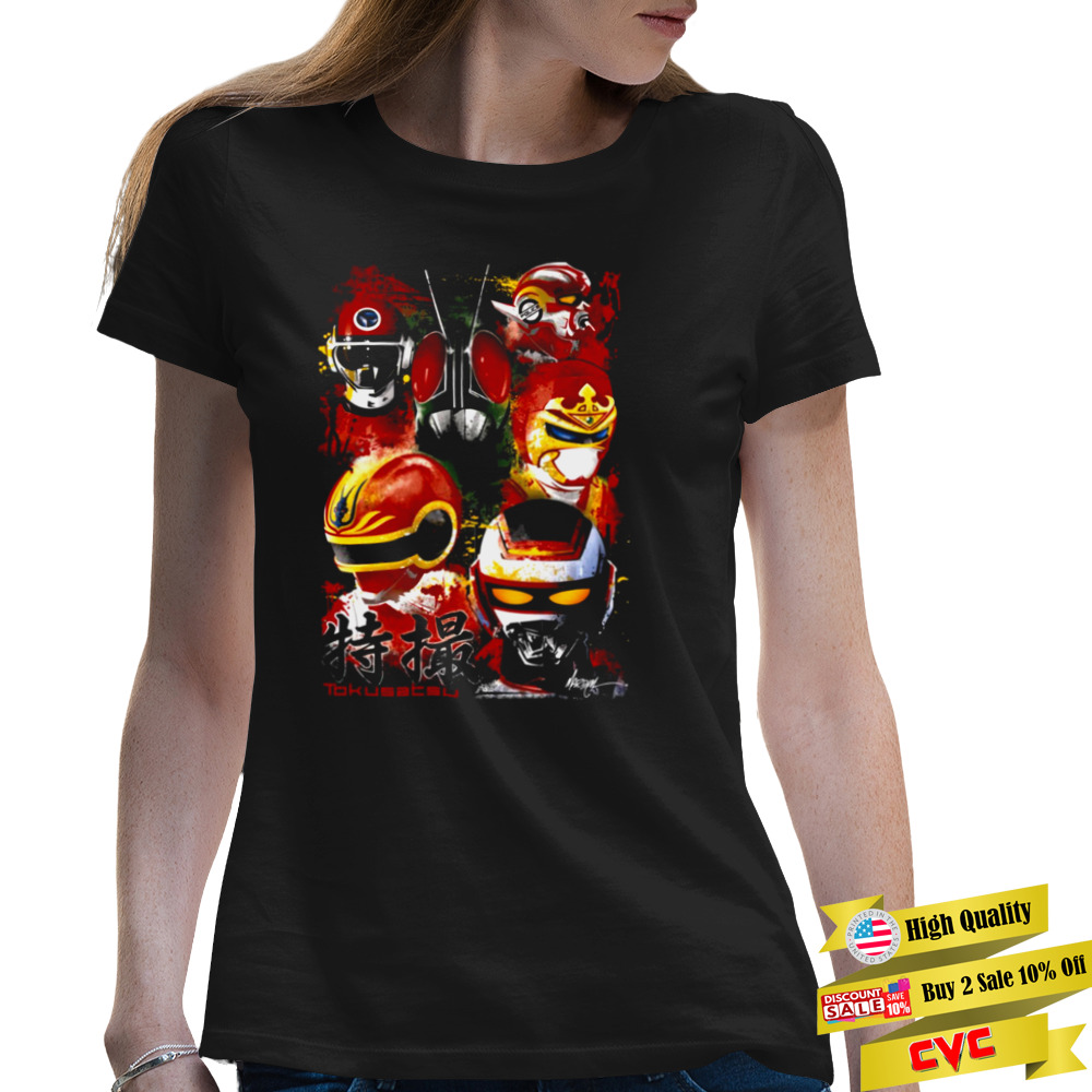 Tokusatsu Assembles Color shirt 2 Premium Ladies Tee