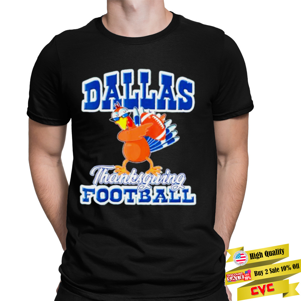 Turkey Dabbing Dallas Cowboys Football Thanksgiving 2022 shirt 1 Unisex Tee