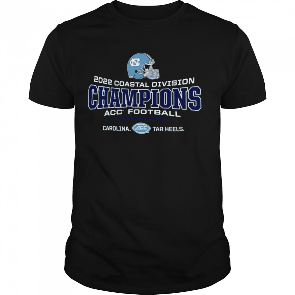 Carolina Tar Heels 2022 Coastal Division Champions ACC football shirt 1 Unisex shirts