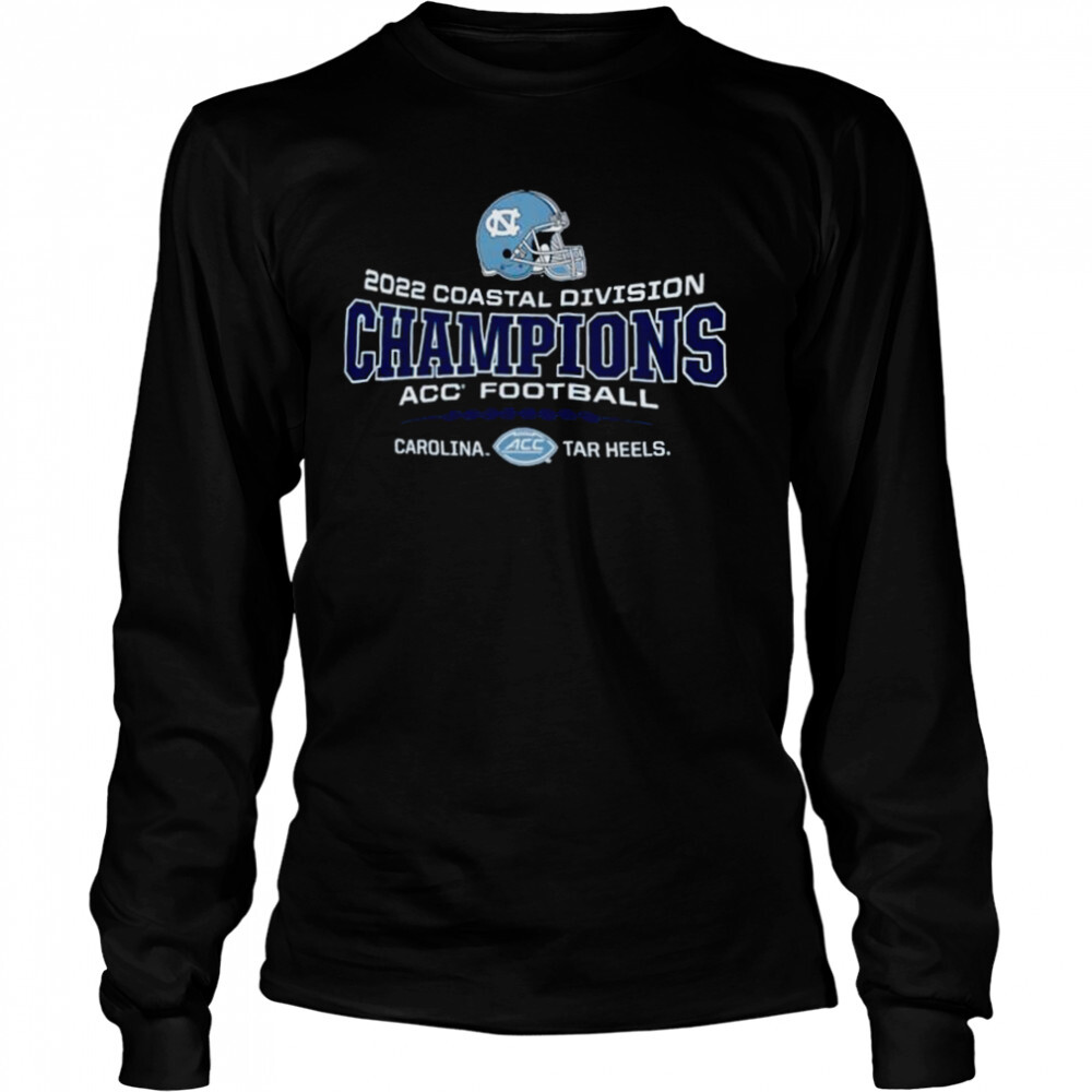 Carolina Tar Heels 2022 Coastal Division Champions ACC football shirt 3 Long Sleeved shirts