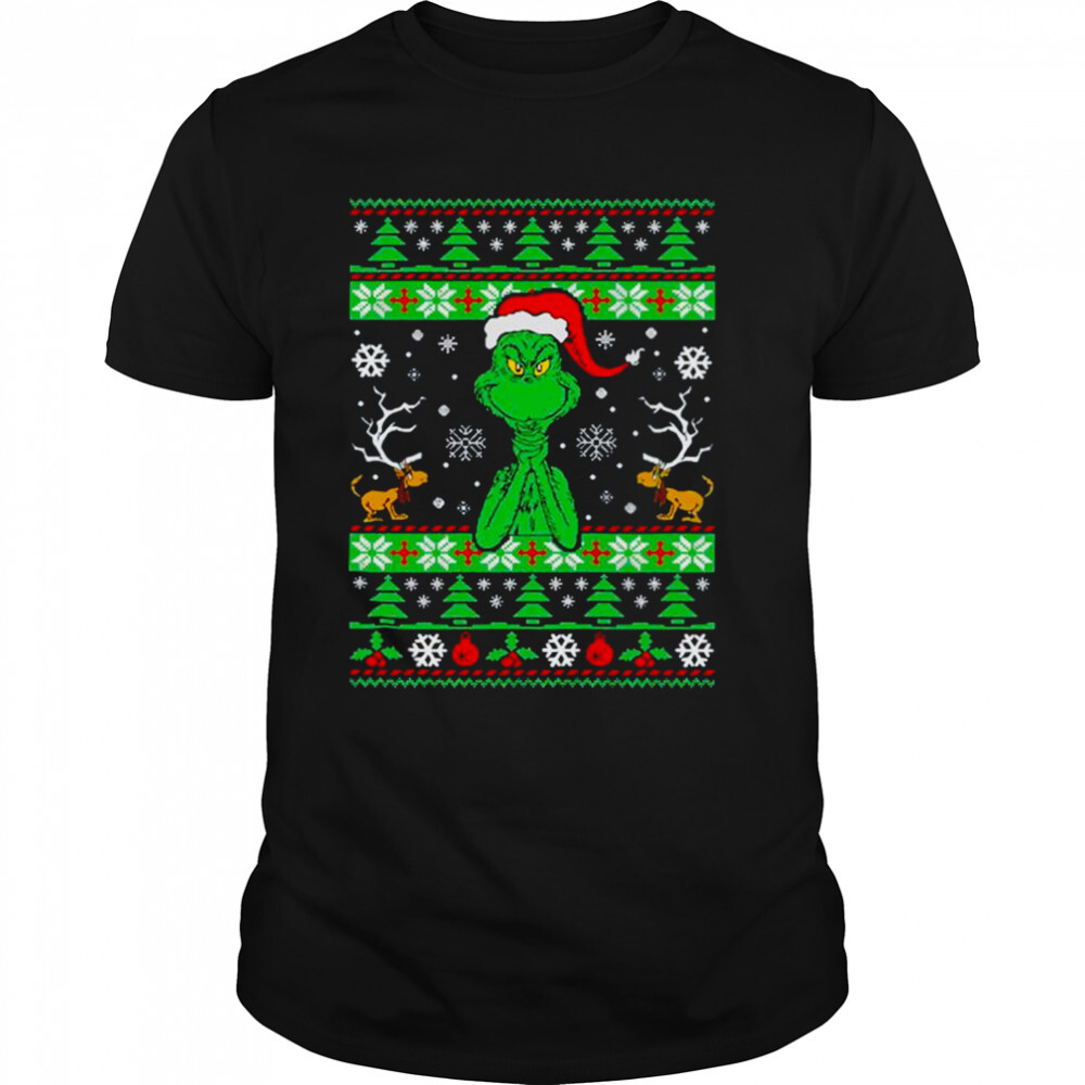 Grinch Ugly Pattern shirt 1 Unisex shirts