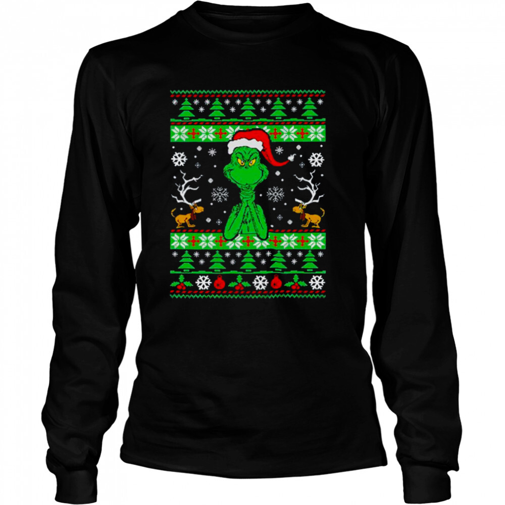 Grinch Ugly Pattern shirt 3 Long Sleeved shirts