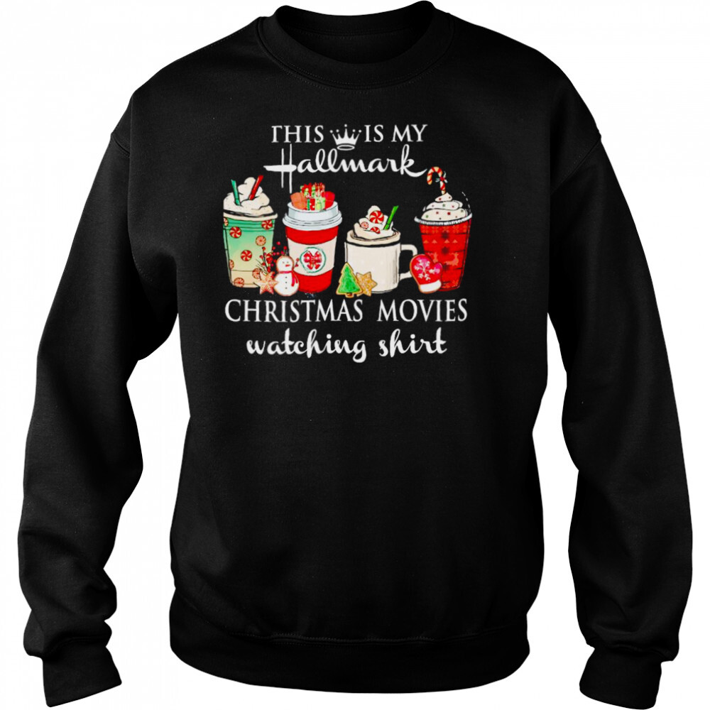 Ice cream This is my Hallmark Christmas movies watching shirt sweater 2 Sweat shirts