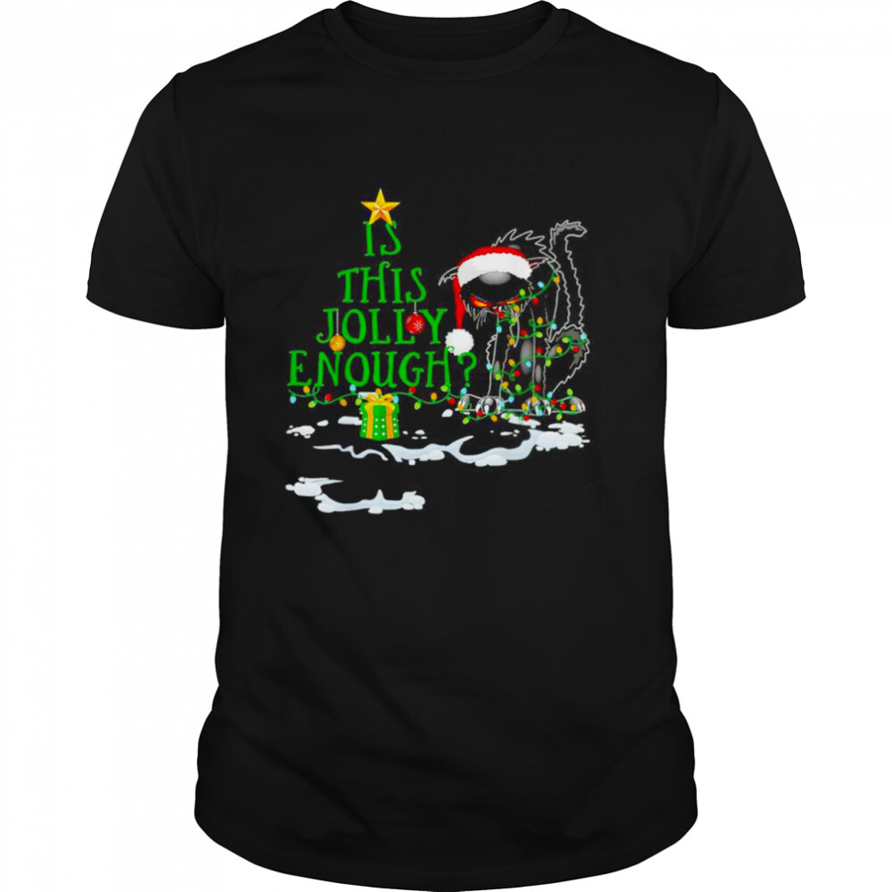 Is this jolly enough noel black cat merry Christmas shirt 1 Unisex shirts