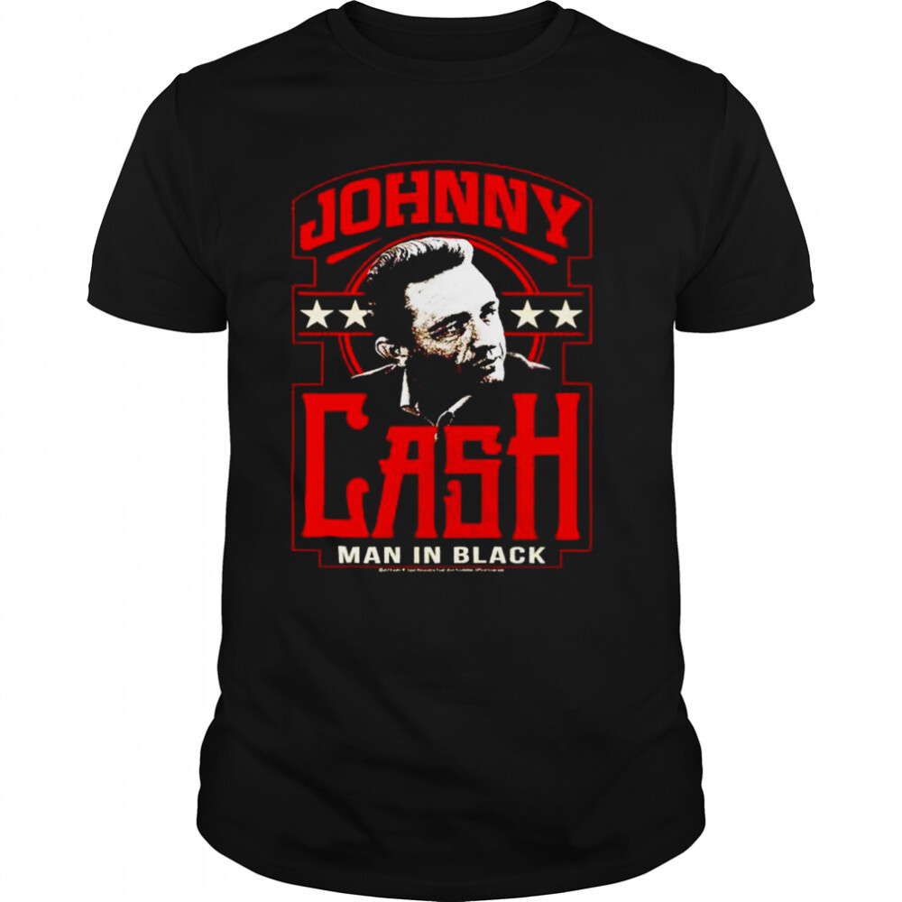 Johnny Cash man in black shirt 1 Unisex shirts