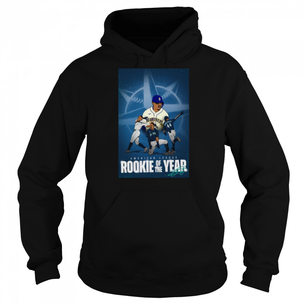 Julio Rodriguez Him american league rookie of the year 2022 signature shirt 5 Hoodie shirts
