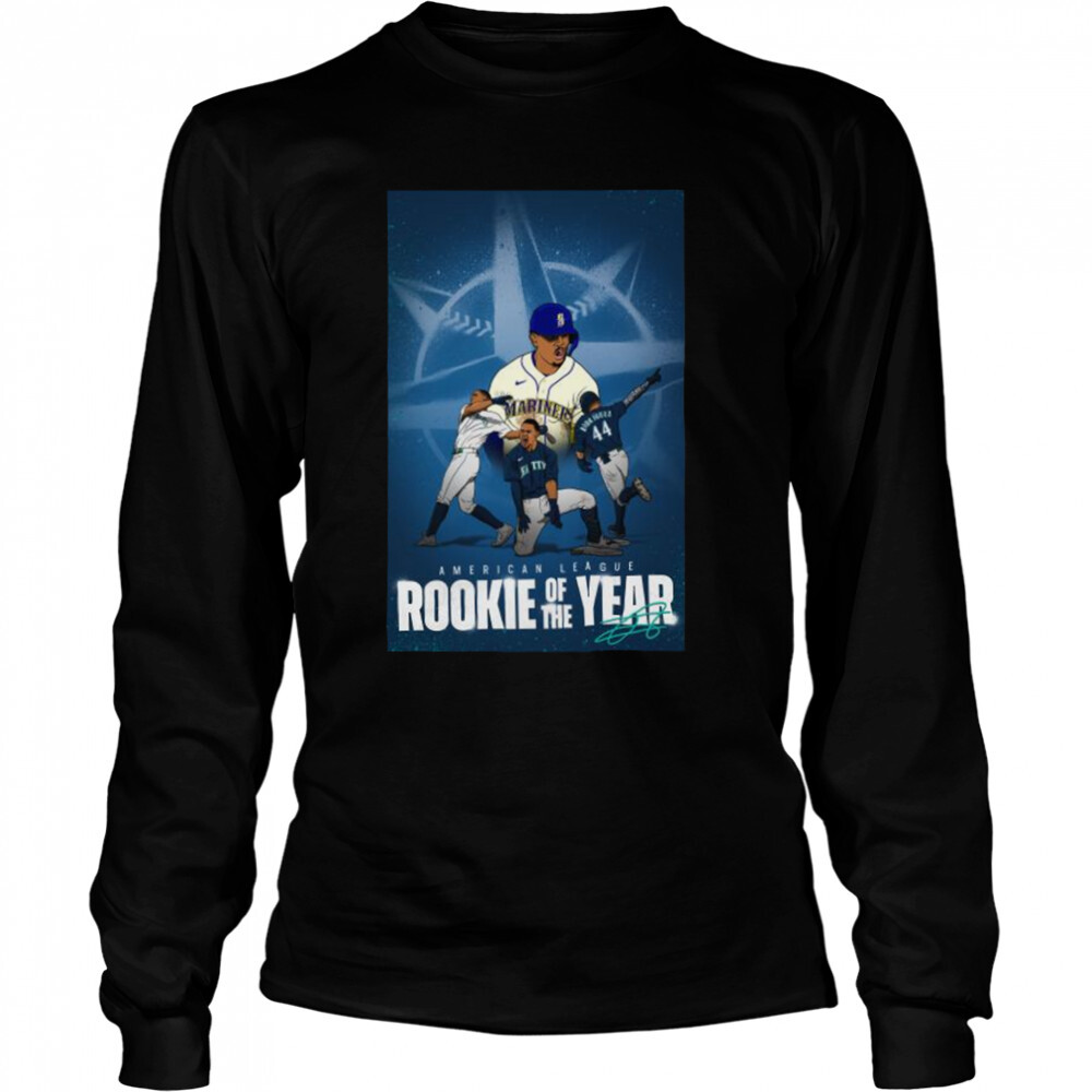 Julio Rodriguez Him american league rookie of the year 2022 signature shirt 3 Long Sleeved shirts