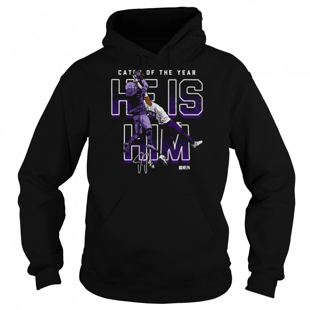 Justin Jefferson Minnesota One-Handed Catch signature shirt 5 Hoodie shirts