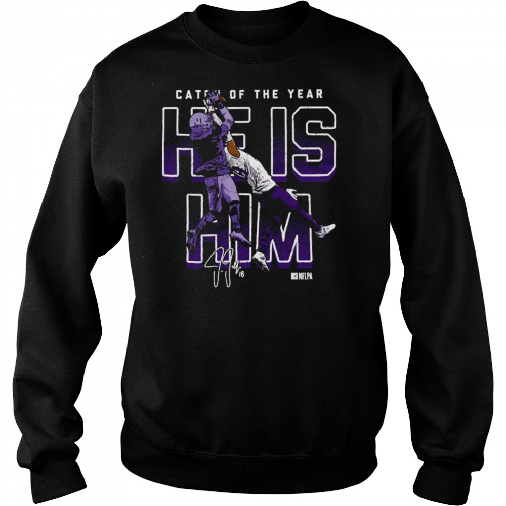 Justin Jefferson Minnesota One-Handed Catch signature shirt 2 Sweat shirts
