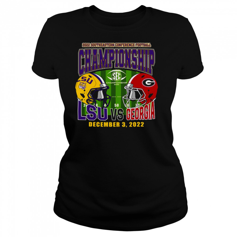 LSU Tigers Vs Georgia Bulldogs 2022 Southeastern Conference Football Championship 2022 Shirt 4 Women's shirts