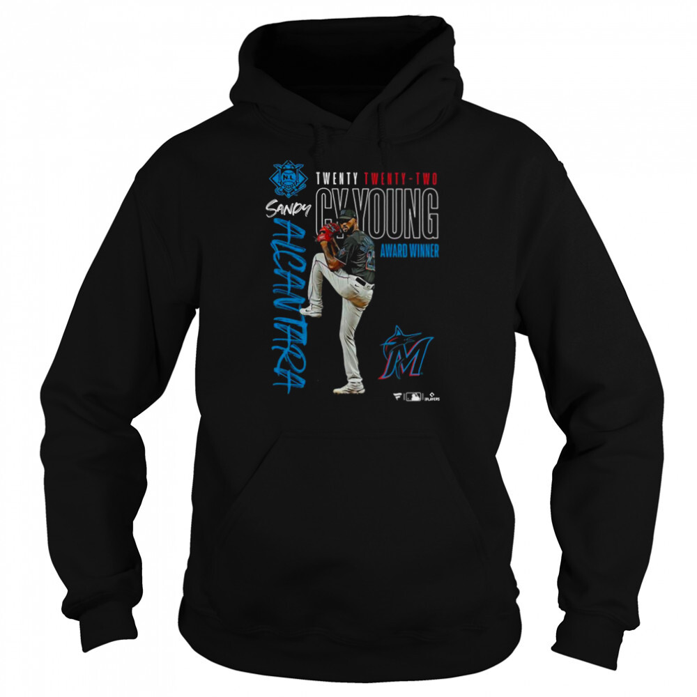 Miami Marlins Sandy Alcantara 2022 NL Cy Young Award Winner Shirt 5 Hoodie shirts