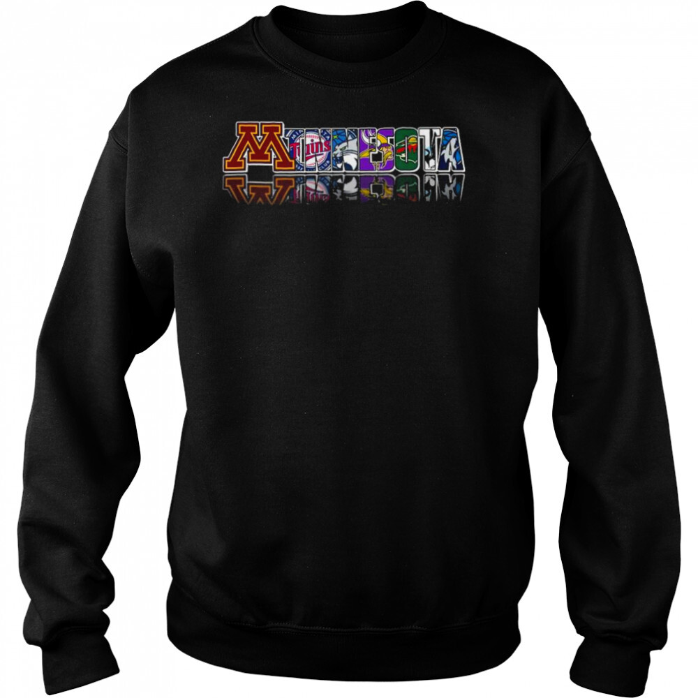 Minnesota Sports team Minnesota Twins Minnesota Vikings Minnesota Timberwolves shirt 2 Sweat shirts