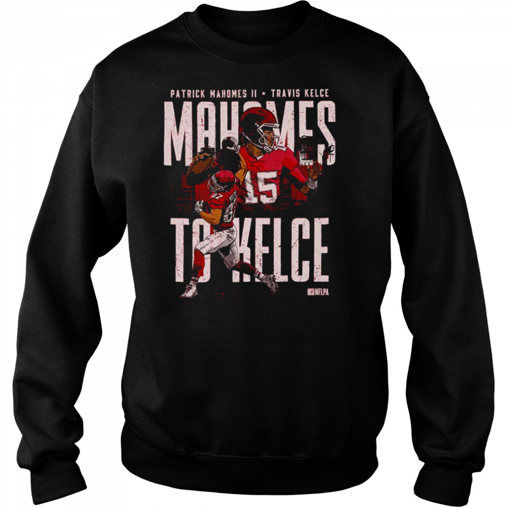 Patrick Mahomes & Travis Kelce Kansas City Connection shirt 2 Sweat shirts